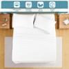 Ready To Rest 100% Egyptian Cotton Twin XL Sheet Set - 4 Piece Sheets with 15" Deep Pocket, 1 Fitted Sheets + 1 Flat Sheet & 2 Pillowcases, Extra Long Bed Sheets for Dorm Bedding (White Solid) view 2