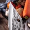 Meat Cleaver Knife, Hand-forged stainless steel butcher knife cleaver cooking knife kitchen chopper knife outdoor camping knife view 4