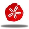 Riverside Designs Coastal Sand Dollar Ocean Beach Metal Art Steel Wall Dcor (18", Red) view 1