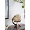 CC Home Furnishings Pinched Glass Candle Holder with Legs - 10.5" view 2