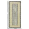 4x12 Runner Rug Kilim Rug Handmade Boho Rug Oriental Rug Beige Black Cotton Rug Thick 0.19 inches Easy Washable Rug Flatweave Rugs for Home Foyer Corridor Runner Hotels Partys Hallway Stair Runner view 3