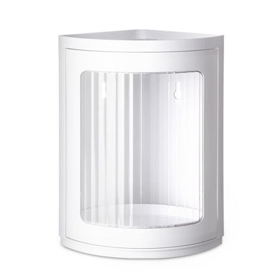 SHOKHI Bathroom Storage Rack Rotating Non Punching Bathroom Wall Corner Multifunctional Wall Mounted Storage Rack Makeup Box