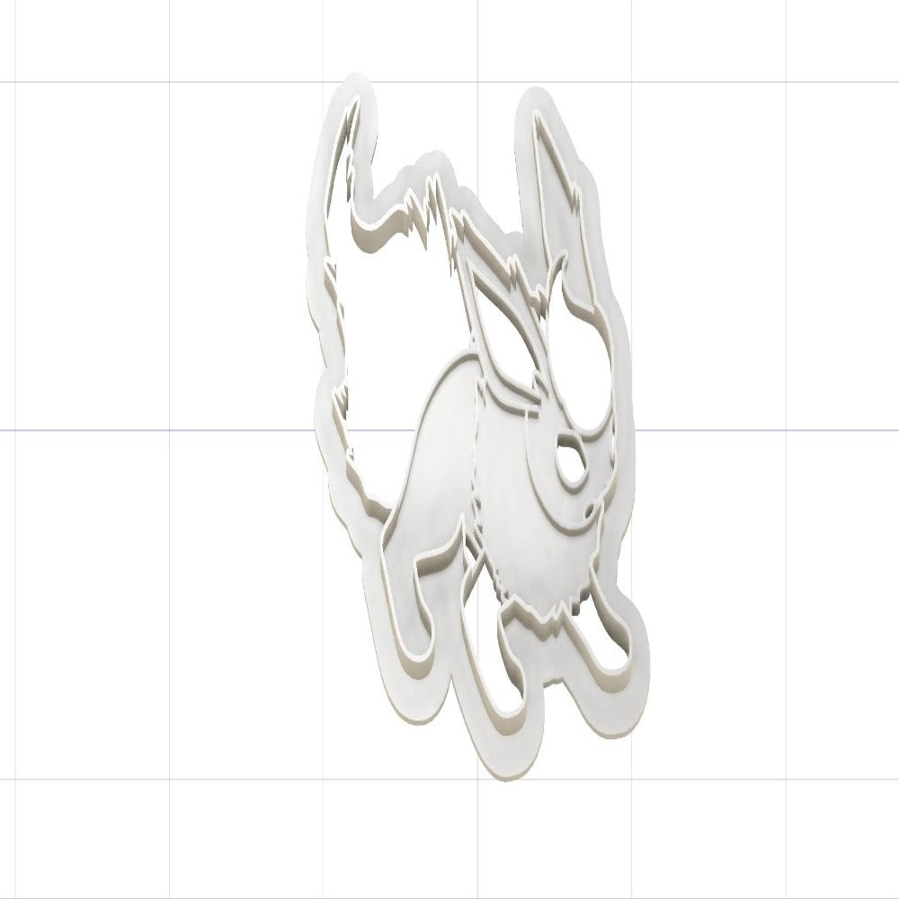 3D Printed FireType Flareon Pocket Monster Cookie Cutter