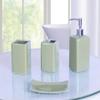 19 Piece Complete Bathroom Accessory Set with Anti-Slip Bath Rugs, Shower Curtain, and Hooks. (Zen Mint) view 3