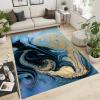 Abstract Minimalist Marble Area Rug, Fluid Art Simple Fashion Outdoor Carpet, Decorative Carpet Non-Slip Area Rugs, Suitable for Kids Boys Girls Game Room Living Room Bedroom 3x5ft view 4