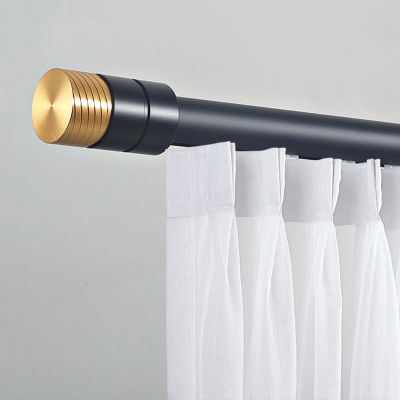 TZUFA Aluminium Curtain Track Set, Room Divider Curtain Rod, Ceiling or Wall Mount Curtain Rail, for 1m-6m (Color : Black-Wall, Size : 2.8m(2 * 1.4m))