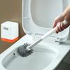 Toilet Brush Toilet Brush Holder Household Wall-mounted Soft Hair Toilet Cleaning Brush 360 No Dead End Toilet Bowl Brush Bathroom Long Handle Toilet Brushs Set Bathroom Brush and Holder ( Color : B view 3
