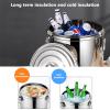AIZYR Stainless Steel Insulated Barrel Hot and Cold Beverage Dispenser, Thermos Container with Spigot, Keep Warm Barrel for Tea/Soup Tea/Water/Coffee/Milk,21L view 2