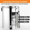 AIZYR Stainless Steel Insulated Barrel Hot and Cold Beverage Dispenser, Thermos Container with Spigot, Keep Warm Barrel for Tea/Soup Tea/Water/Coffee/Milk,21L view 3