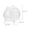 Cabilock Cute Bear Desktop Trash Can Transparent Garbage Container Lid for Home Office Kitchen Bathroom Sturdy Material for Countertop Use Capacity view 2