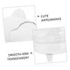 Cabilock Cute Bear Desktop Trash Can Transparent Garbage Container Lid for Home Office Kitchen Bathroom Sturdy Material for Countertop Use Capacity view 3