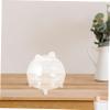 Cabilock Cute Bear Desktop Trash Can Transparent Garbage Container Lid for Home Office Kitchen Bathroom Sturdy Material for Countertop Use Capacity view 4