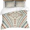 LTAETHC Duvet Cover Twin Size, Boho Retro B&B Style Bedding Set for Kids and Adults Bedroom Decor, Indian Ethnic Style Luxury Quilt Cover Set Comforter Cover with Pillow Shams (No Comforter) view 1