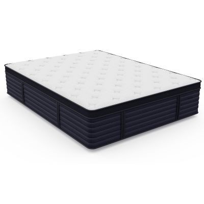 KnBoB 14.5 Inch Mattress Twin Hybrid, Medium Feel Latex Memory Foam Mattress, Certipurus Certified
