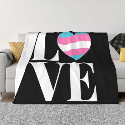 LGBT Trans 'Love' Gender Gift for Transgender Pride Blanket Gifts Funny Throw Blanket Flannel Blanket Soft Blanket Fuzzy Blanket Soft Cozy Lightweight Blanket for Sofa Bed Travel 40"x30"