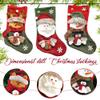 Dipopizt Personalized Dimensional Doll Christmas Stockings with Name, Custom Xmas Stockings with Santa, Snowman, Elk for Fireplace Hanging Decor, Family, Kids, Holiday 5PCS view 4