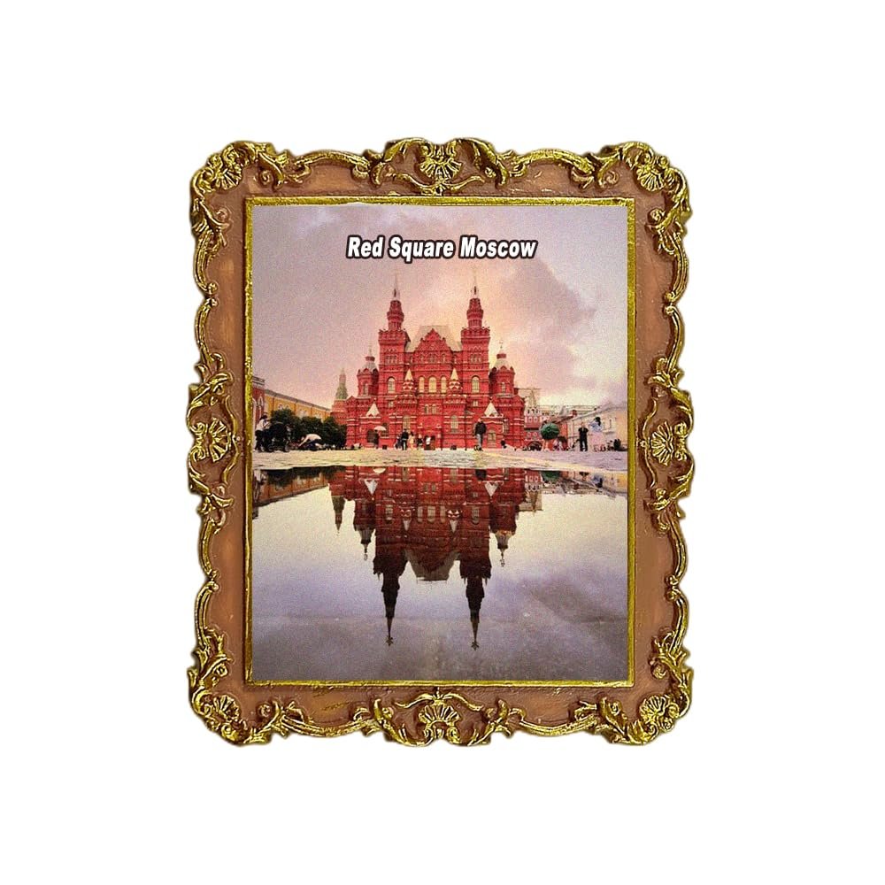 Red Square Moscow Russia Refrigerator Magnet 3D Travel Souvenir Fridge Decoration Magnetic Sticker Craft Collection