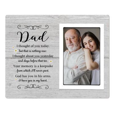 SteadStyle Dad Memorial Picture Frame Sympathy Gift for Loss of Father