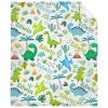 Custom Dinosaurs Baby Name Blanket Personalized Gifts Super Soft Lightweight Flannel Blankets Throw for Kids, Adult, Suitable for Couch, Sofa, Bed, Camping, Travel All Seasons 90"x120" for Family view 1