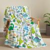 Custom Dinosaurs Baby Name Blanket Personalized Gifts Super Soft Lightweight Flannel Blankets Throw for Kids, Adult, Suitable for Couch, Sofa, Bed, Camping, Travel All Seasons 90"x120" for Family view 3