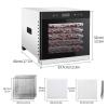 Food Dehydrator for Jerky with Stainless Steel Trays, Large Drying Space Dryer Food Dryer Machine Electric Dryer Machine for Fruit Dog Treats, Digital Temperature and Timer (6 Trays) view 3