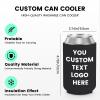 Valyria Custom Can Coolers Sleeves Bulk 300pcs Personalized Collapsible Insulated Can Cooler Drink Holder with Logo Image Text for Anniversary Wedding Birthday Party Fishing Picnics view 2