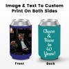 Valyria Custom Can Coolers Sleeves Bulk 300pcs Personalized Collapsible Insulated Can Cooler Drink Holder with Logo Image Text for Anniversary Wedding Birthday Party Fishing Picnics view 3