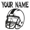 Football Player Wall Decor - Personalized Name Wall Decal - Upgrade Your Boys' Room with Custom Football Stickers - Sport Vinyl Decals view 3