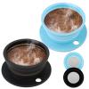 VVGCS 2 Pieces Paperless Travel Pour Over Coffee Maker with Stainless Steel Coffee Filter - Camping Pour Over Coffee Maker Set - Collapsible Travel Pour over Coffee Dripper Kit Single Cup (Black+Blue) view 1
