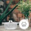 5 Sets Aluminum Round Foil Pans with Lid 1800ml Baking Foil Pan Tinfoil Camping Pot Food Grade Cookware for Roasting Meal Prep Reheating Oil-Proof Oven Safe view 4