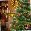 Christmas Candy Garland 8Ft/2.4m Red White Peppermint Candy Cane Christmas Decorations Plastic Bead Candy Garland Christmas Tree Ornaments for Hanging Xmas Decorations Red and Green view 3