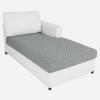 2025 Stretch Chaise Covers for Sectional Sofa, Individual Chaise Lounge Cover Removable Washable, L-Shaped Couch Seat Cover Replacement, Unique Fashion Pattern Soft Cozy Durable (Chaise, Light Gray) view 1