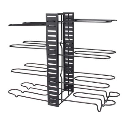 Dxcaicc Pot Organizer Rack,Cabinet Pantry Pot Lid Holder,Height and Position are Adjustable for Kitchen Cabinet Organizers and Storage