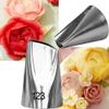 Piping Tips 1pcs Rose Petal Pastry Nozzles Bag For Cake Decorating Cupcake Cream Icing Piping Stainless Steel Piping Nozzl view 3