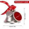 Airplane Pilot Heartbeat Christmas Bells Ornament Christmas Tree Hanging Decoration for Home Party Festival Love Bell view 2