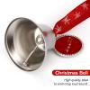 Airplane Pilot Heartbeat Christmas Bells Ornament Christmas Tree Hanging Decoration for Home Party Festival Love Bell view 3