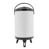 10L White Insulated Beverage Dispenser with Faucet,201 Stainless Steel Insulated Thermal Hot and Cold Beverage Dispenser with Thermometer,Coffee Dispenser for Parties,Outdoor Picnics (10L) view 4