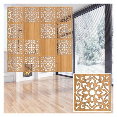 JYHHCYS Gold Hanging Room Dividers Panels from Ceiling, Living Room/Office/Apartment DIY Partition Wall Dividers Screen, Hollow Out Indoor Room Separator (Color : Style-7, Size : 5 Pack)