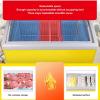 2 Packs Chest Freezer Organizer Bins, Deep Freezer Metal Wire Baskets, Freezer Wire Storage Organizer Baskets, Refrigerator Basket Storage Rack Bins with Handles for Cabinet view 2