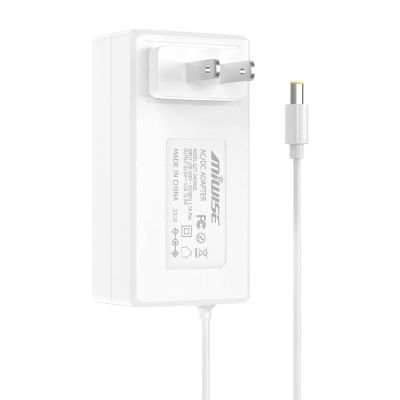 MIWISE Power Supply Adapter DC24 3A 72W AC to DC Converter Transformer 100-240V AC Input,for COB LED Strip, CCTV Camera,White,2.1mm X 5.5mm US Plug
