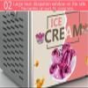 Commercial Rolled Ice Cream Machine, Stir-Fried Ice Cream Buns Machine With Single Square Mould, Stainless Steel Stir-Fried Ice Cream Roll Maker view 4