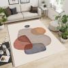 Abstract Minimalist Bohemian Area Rug, Creative Geometry Art Soft Washable Carpet, Indoor Carpet, Easy Clean Rug Floor Mat for Boys and Girls Bedroom Living Room Kids Room 5x6ft view 3