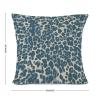 Cheetah Leopard Print Animal Light Blue and Light Gray Decorative Pillow Covers 20x20in Chinoiserie Asian Pillowcase Farmhouse Throw Cushion Cover Cases for Couch Sofa Bed Living Room Home Decor view 2