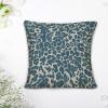Cheetah Leopard Print Animal Light Blue and Light Gray Decorative Pillow Covers 20x20in Chinoiserie Asian Pillowcase Farmhouse Throw Cushion Cover Cases for Couch Sofa Bed Living Room Home Decor view 4