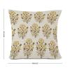 Cotton Linen Farmhouse Throw Pillow Cover with Zipper Yellow Flower Pillow Cases Cushion Cover for Office Living Room Bedroom Car Chair Home Decorations 16x16in view 2