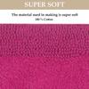 Home Weavers Luxury Collection 100% Reversible Cotton Bathroom Rugs Set, Washable Rug, Extra Soft and Absorbent Bath Rug, Bath Mat Set, Bath Floor Mat Non Slip, 24"x40" Rectangle, Hot Pink view 4