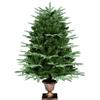 Uten 4ft/1.2m Christmas Tree, Artificial Christmas Tree, Fluffy Xmas Decorative Tree, Natural and Realistic Look with Bushy and Luxury Quality PVC Tips, Xmas Home Dcor view 1