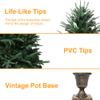 Uten 4ft/1.2m Christmas Tree, Artificial Christmas Tree, Fluffy Xmas Decorative Tree, Natural and Realistic Look with Bushy and Luxury Quality PVC Tips, Xmas Home Dcor view 2