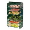 Standing Spice Rack, Multi Layer Food Tray Multifunctional Vegetable Fruit Preparation Plate Organizer for Kitchen Hot Pot Cooking(6 Layer Green) view 1