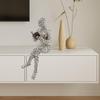 Tissting Pulp Reading Women Figurine Decor Thinker Statue Modern Abstract Art Sculpture Resin Collectible Reading Figurines for Home Decoration Living Room Office Bookshelf Shelf Table(Style 6) view 4